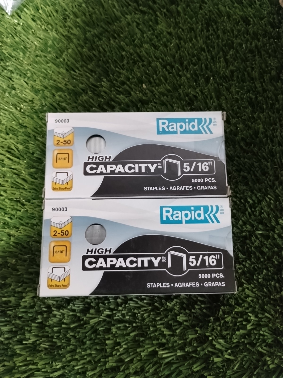 2 Rapid High Capacity Staples 5/16-Inch 5000 Per Box 90003