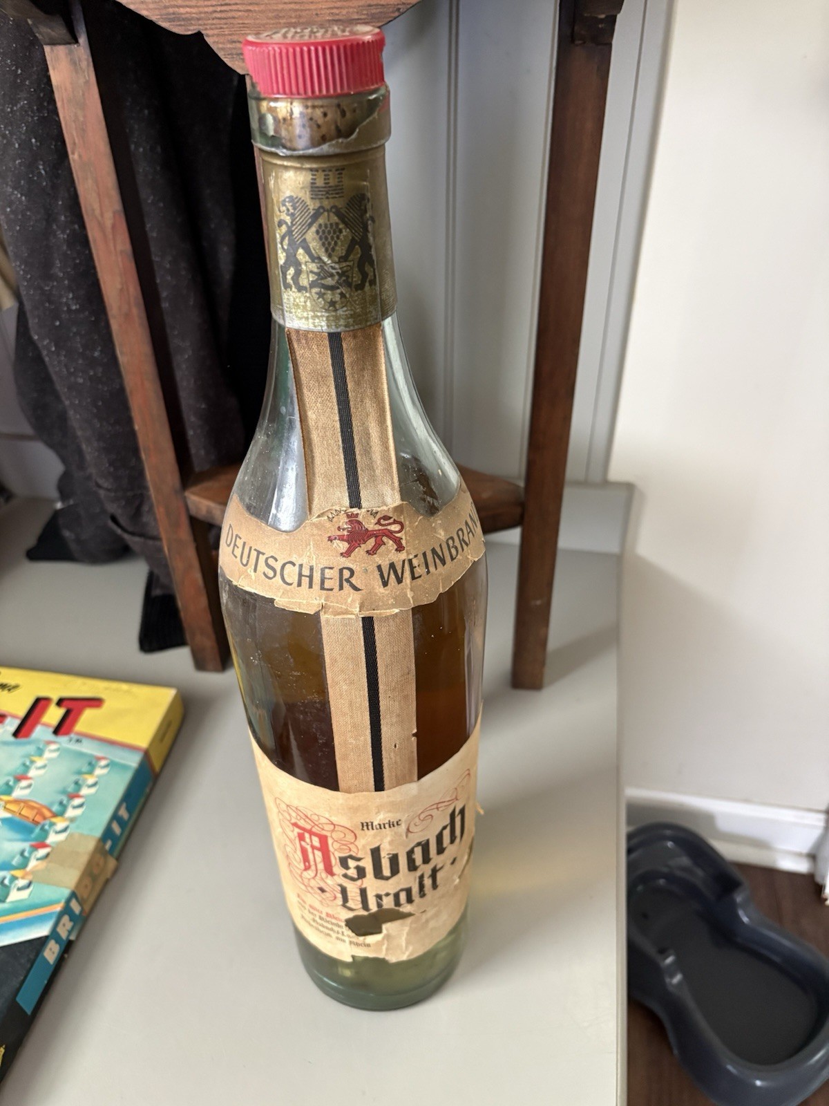 1970’s Ashbach German Brandy Bottle