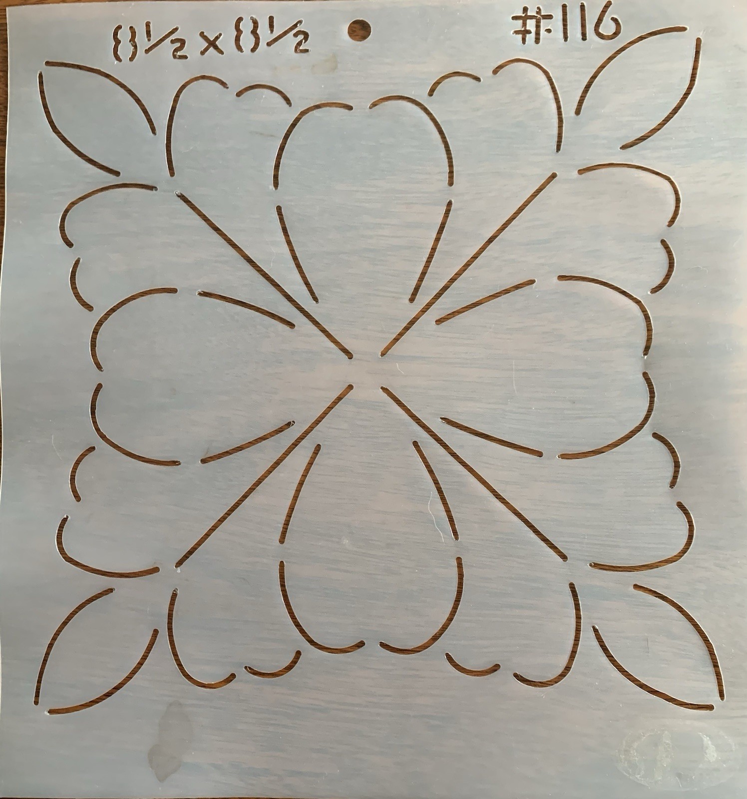 Two Quilting Templates Stencils