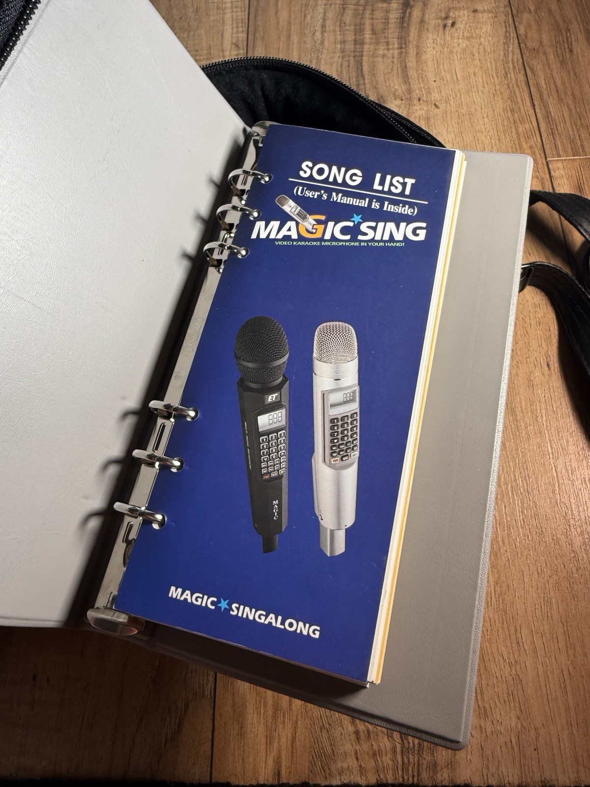 Magic Sing Enter Tech Karaoke Microphone W/ Tagalog 4 Chip Book Mic Case WORKING