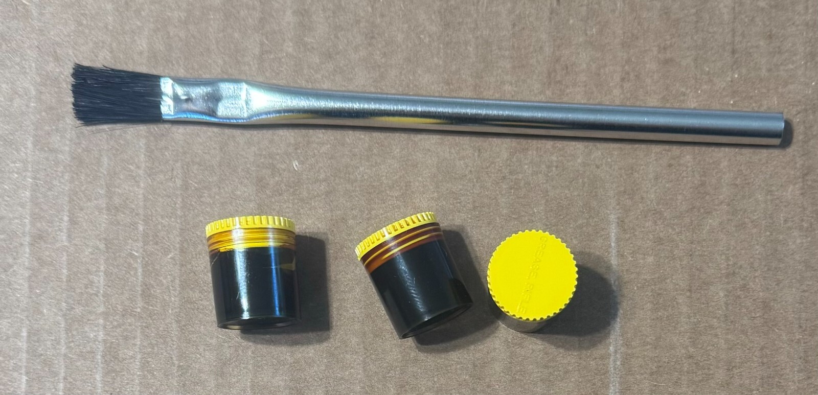 3 Grease pots and brush M1 Garand Rifle Grease - New