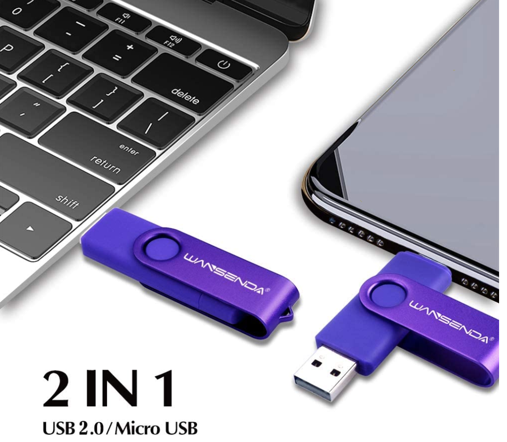 128GB Flash Drive 3 in 1 USB Picture Keeper For Android Pc Smartphone
