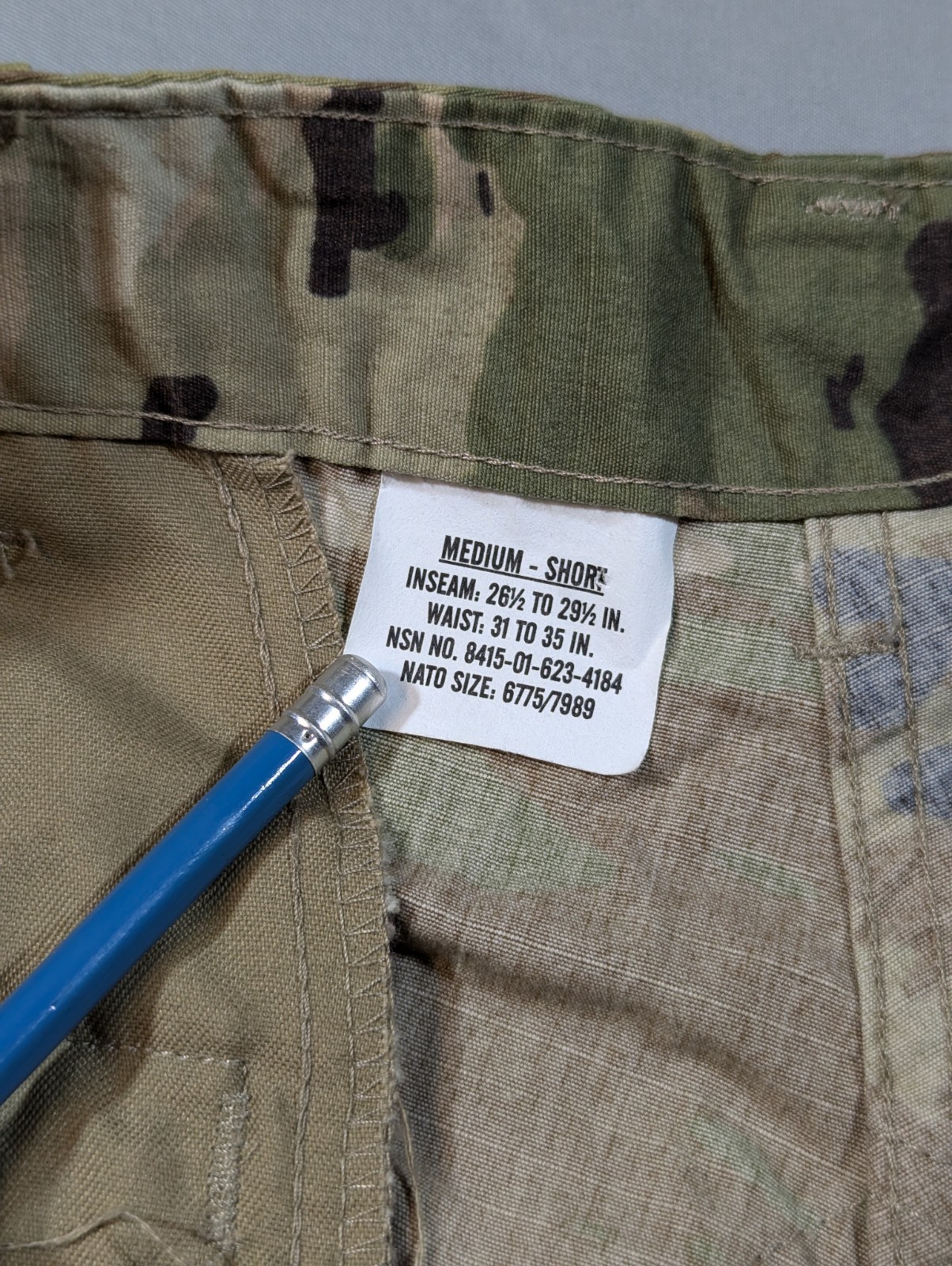 Army Combat Trousers Medium Short