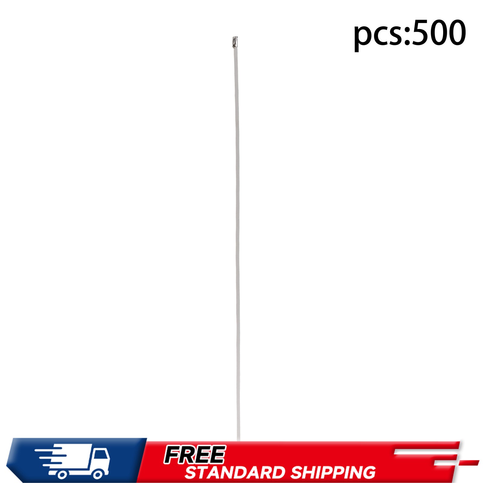 500 Pack 15.7" Zip Ties 304 Stainless Steel Cable Ties 220lb Tensile Strength