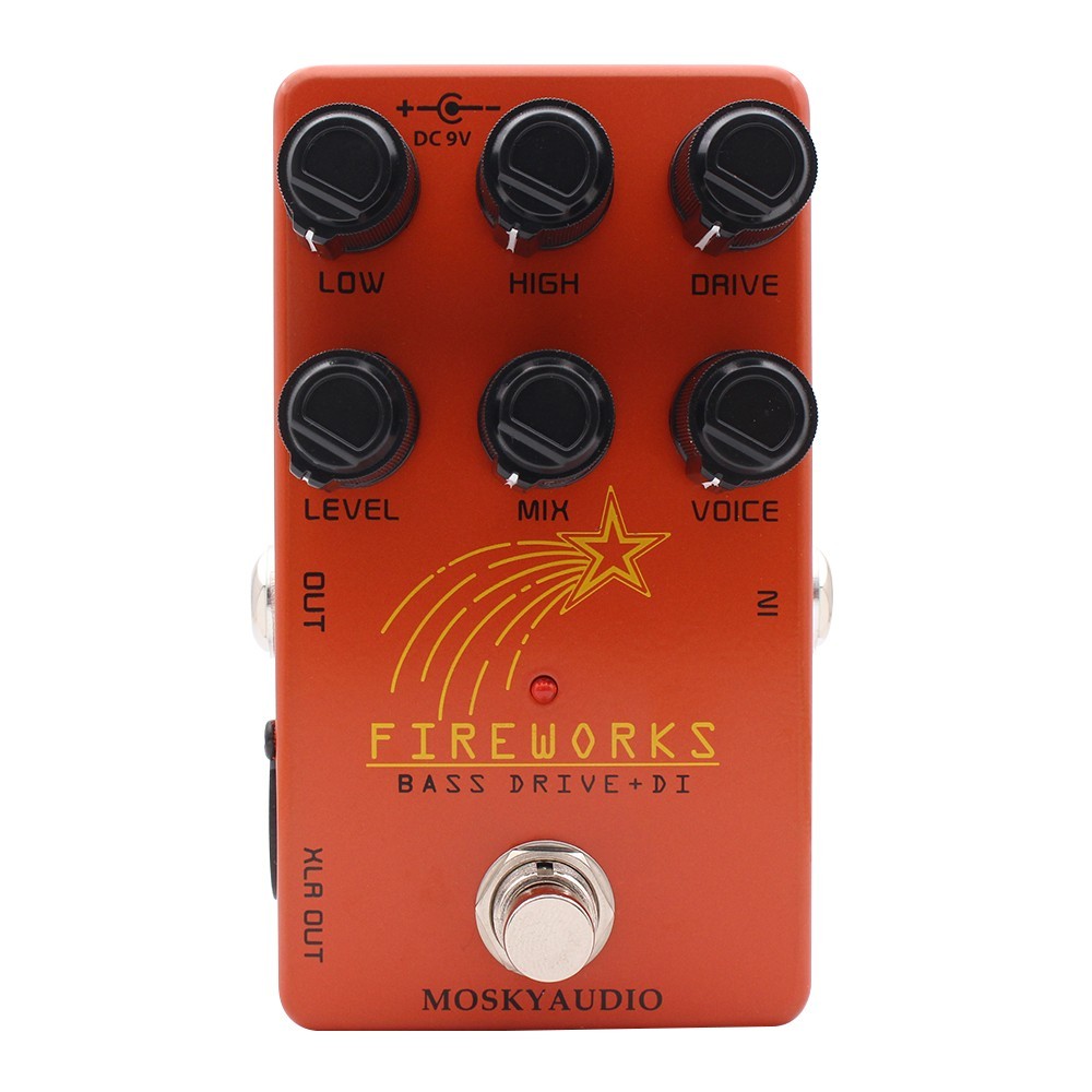 FIRE WORKS BASS DRIVE+DI Tube Amplifier Emulation Sound BASS Amp Modeler /Preamp
