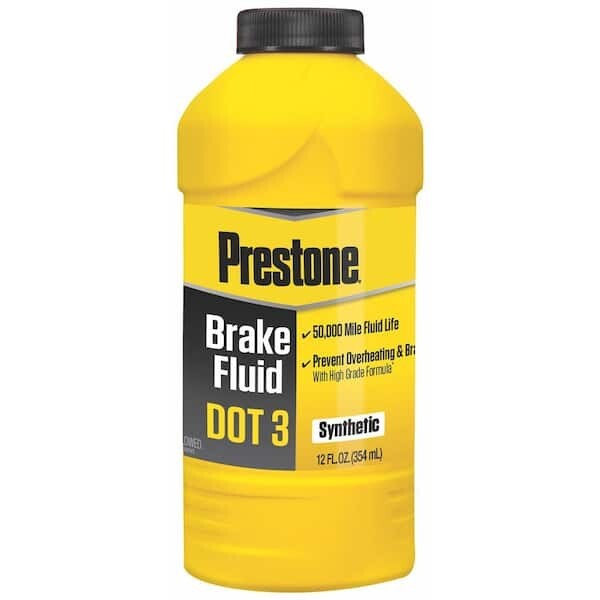 DOT 3 Brake Fluid - 12 fl. oz. Synthetic High-Grade Formula, 50,000 Mile