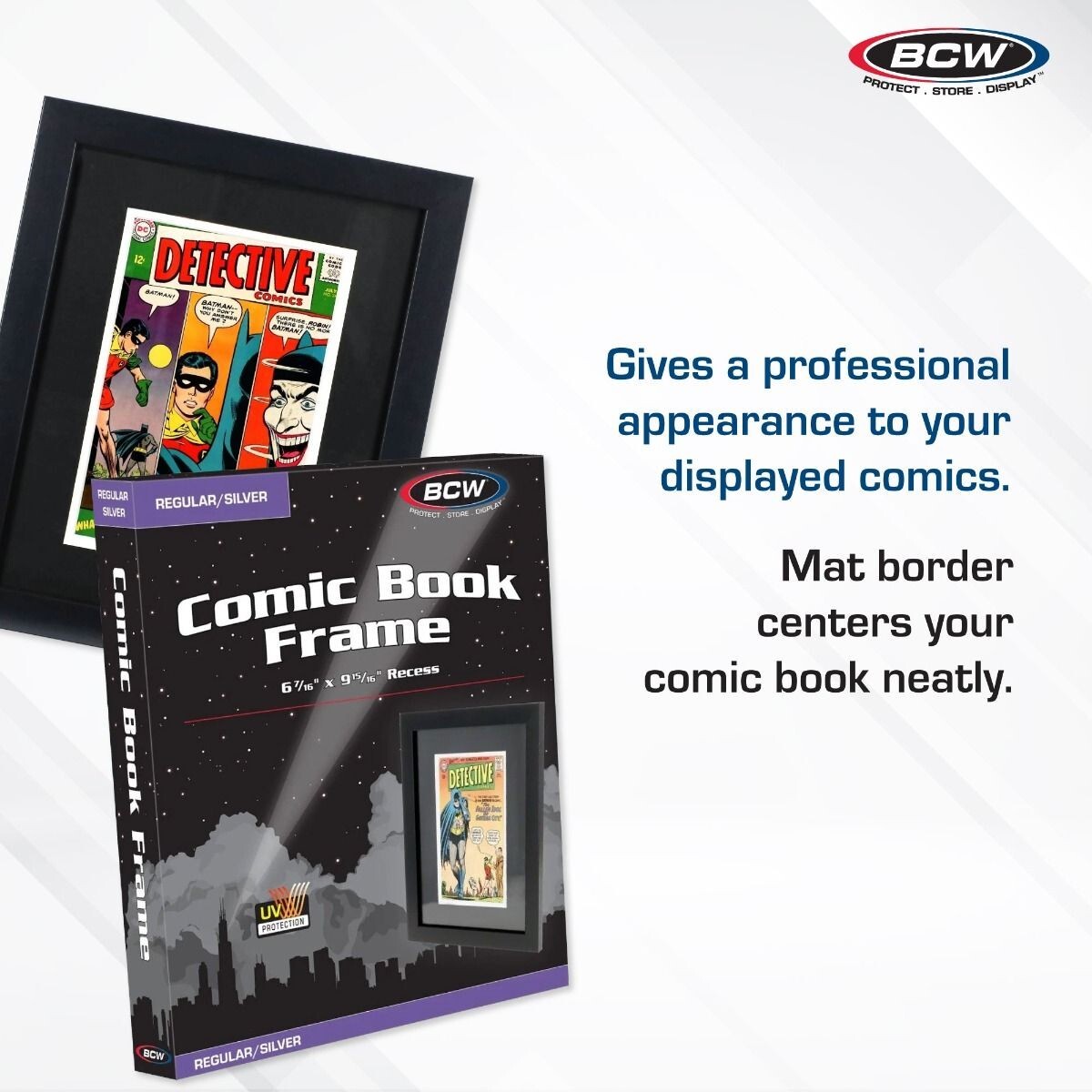 REGULAR/SILVER AGE COMIC BOOK FRAME By BCW Wood Black 16"x13" NEW