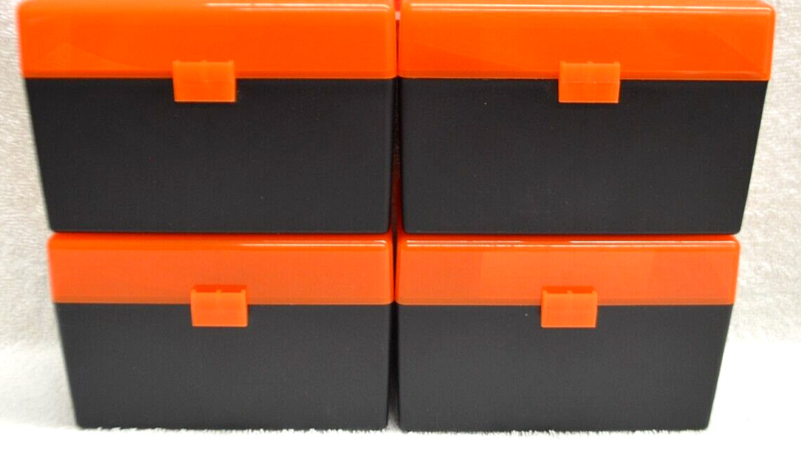 4 x 30-06 / .270 Ammo Box / Case / Storage 50 Rnd 30-06 / .270 / ORANGE COLOR