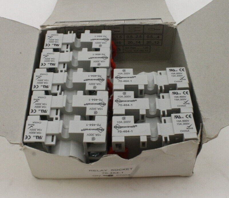 Magnecraft 70-464-1 Relay Base Socket (Box of 8)