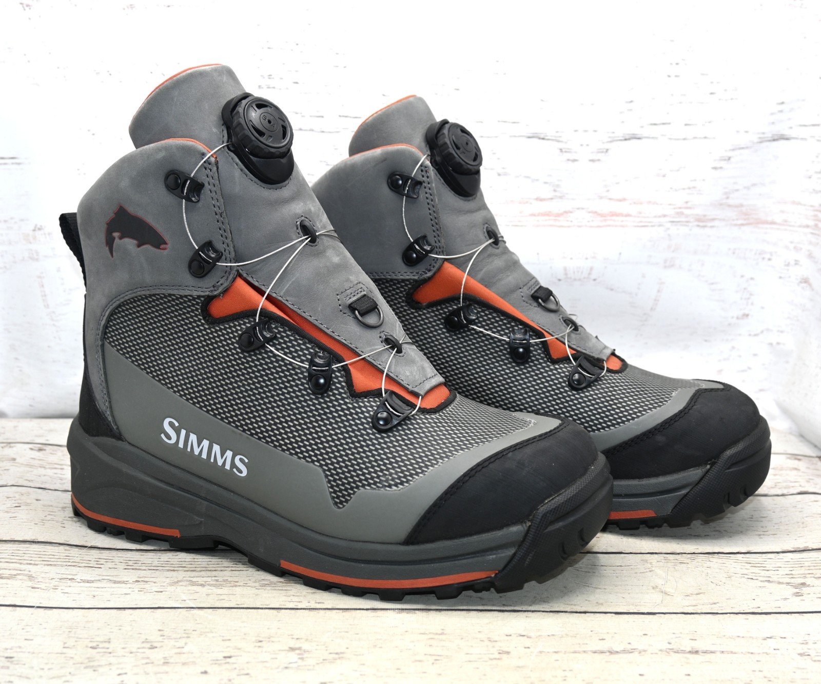 Simms Men's Guide BOA Wading Boots Vibram Sole, Mens US Size 10 Never Worn