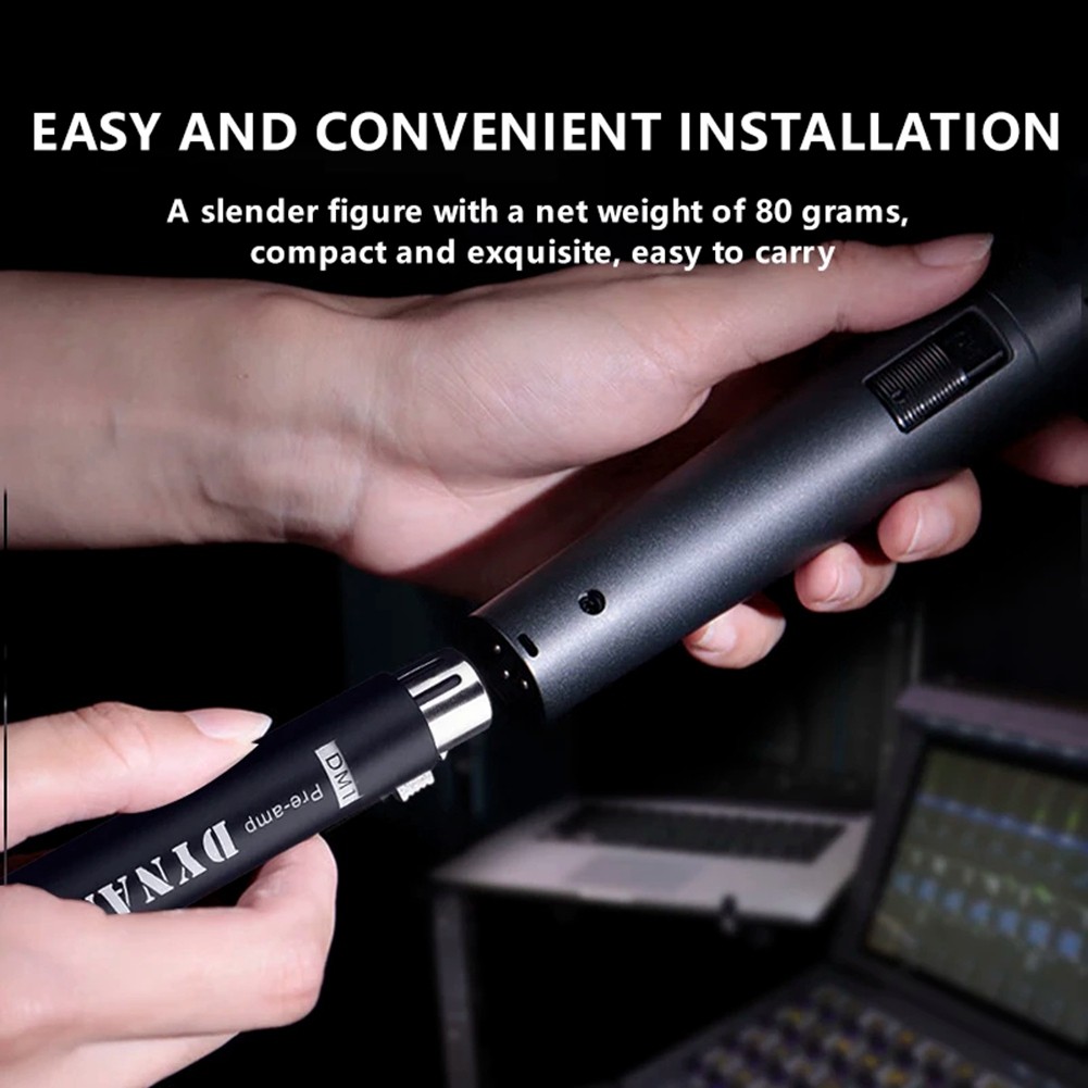 Replace for DM1 Dynamic Microphone Preamplifier 28DB Gain Amplifier for7710