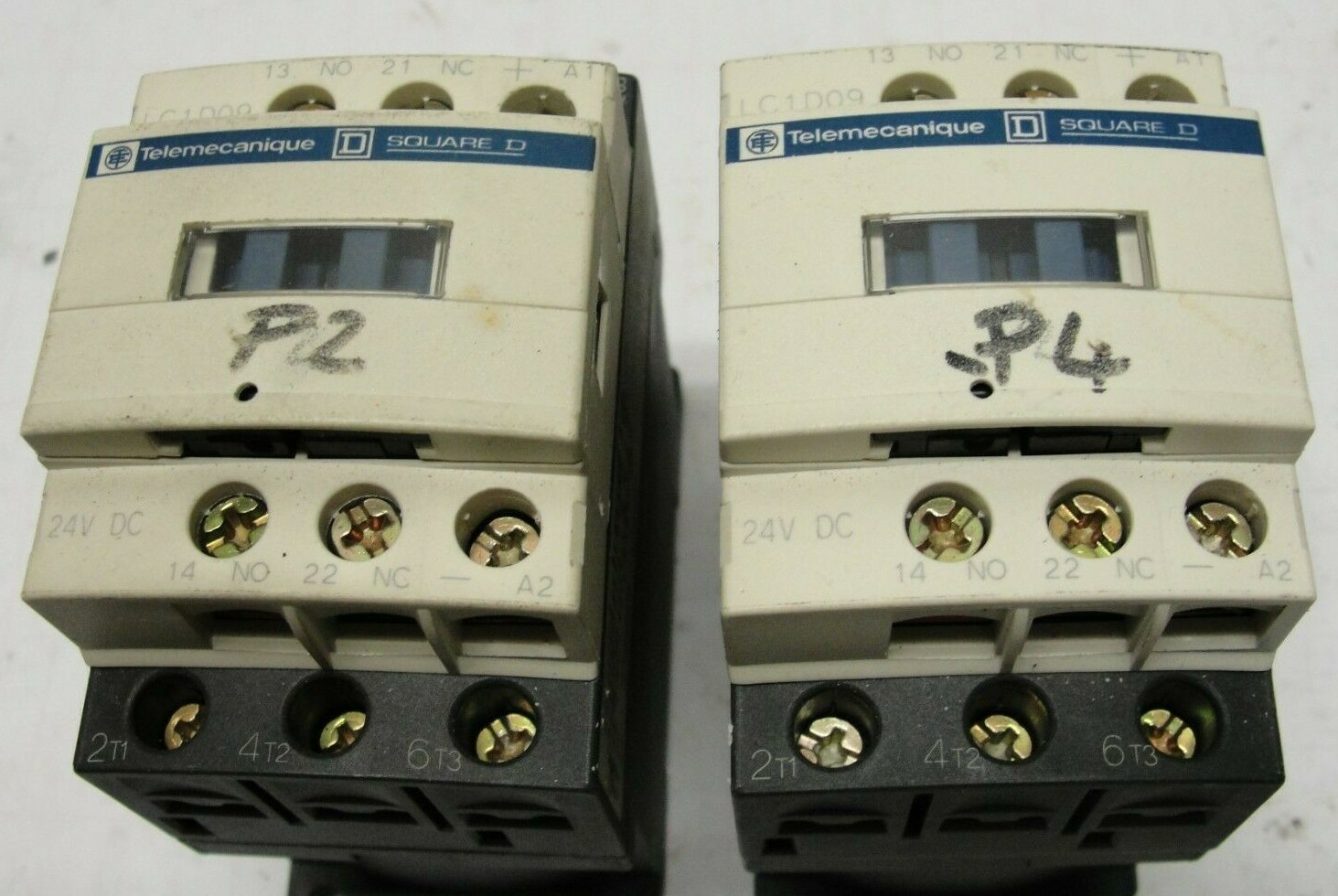 SQUARE D Contactor  Telemecanique LC1 D09 BD 24V DC lot of 2 used