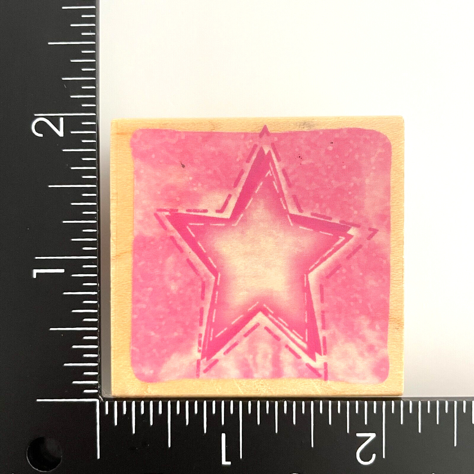 Hero Arts Shaded Star Block E3655 Wood Mounted Rubber Stamp