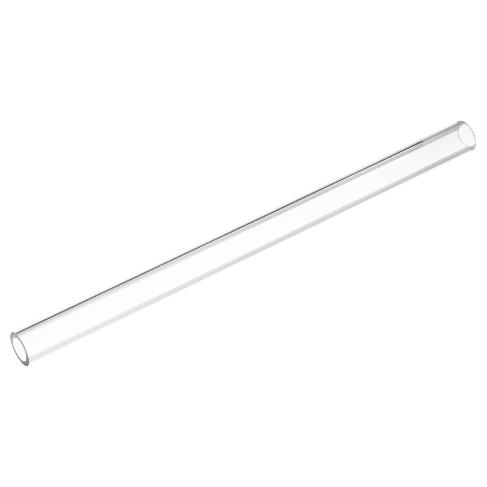2pcs Clear Rigid Tubing Pipe 14mm ID x 20mm OD 305mm Plastic Tube