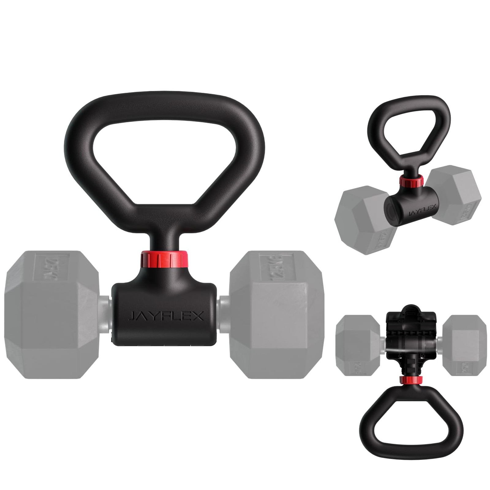 Hyperbell Rotating Kettlebell Grip for Dumbbells - Adjustable Weight Dumbbell...