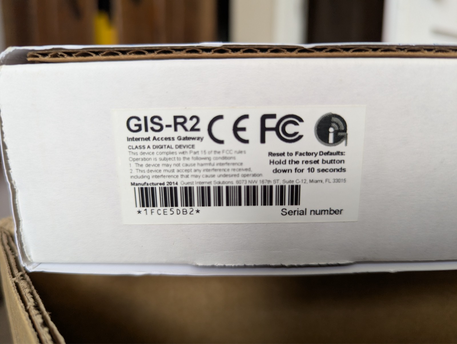 Guest Internet Systems GIS-R2 - NEW IN BOX