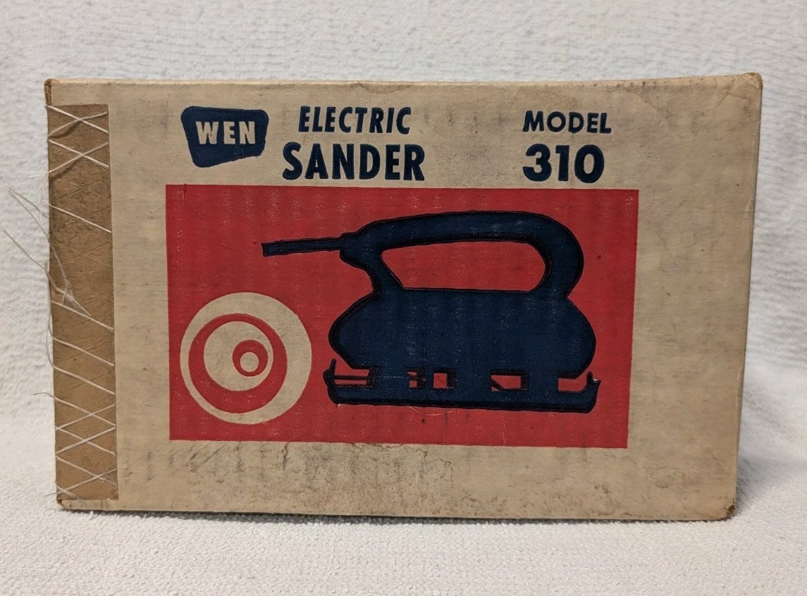 🆕 NOS Vintage Wen 310 Detail Sander 1/3 Sheet Aluminum Cast Body NEW IN BOX