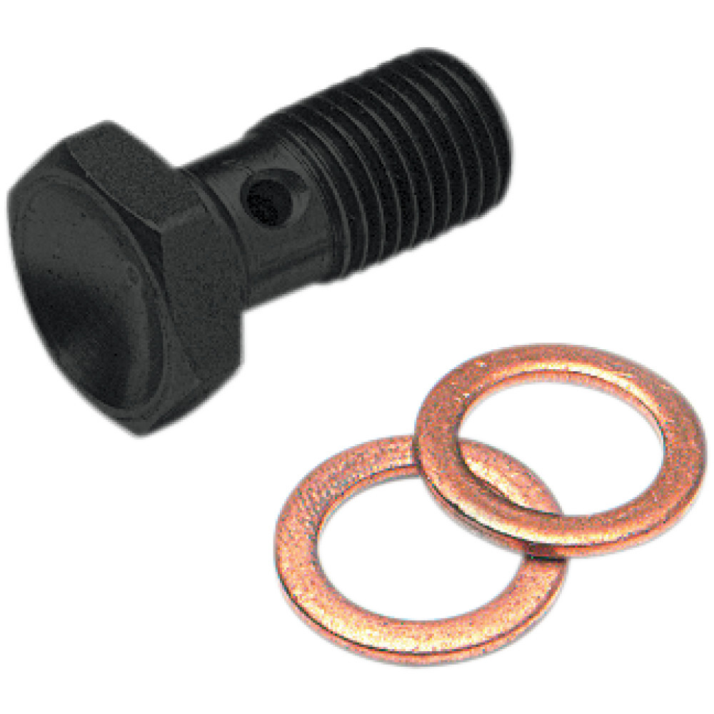 Goodridge Banjo Bolt - 3/8"-24 - Single - Black | P775-03BK