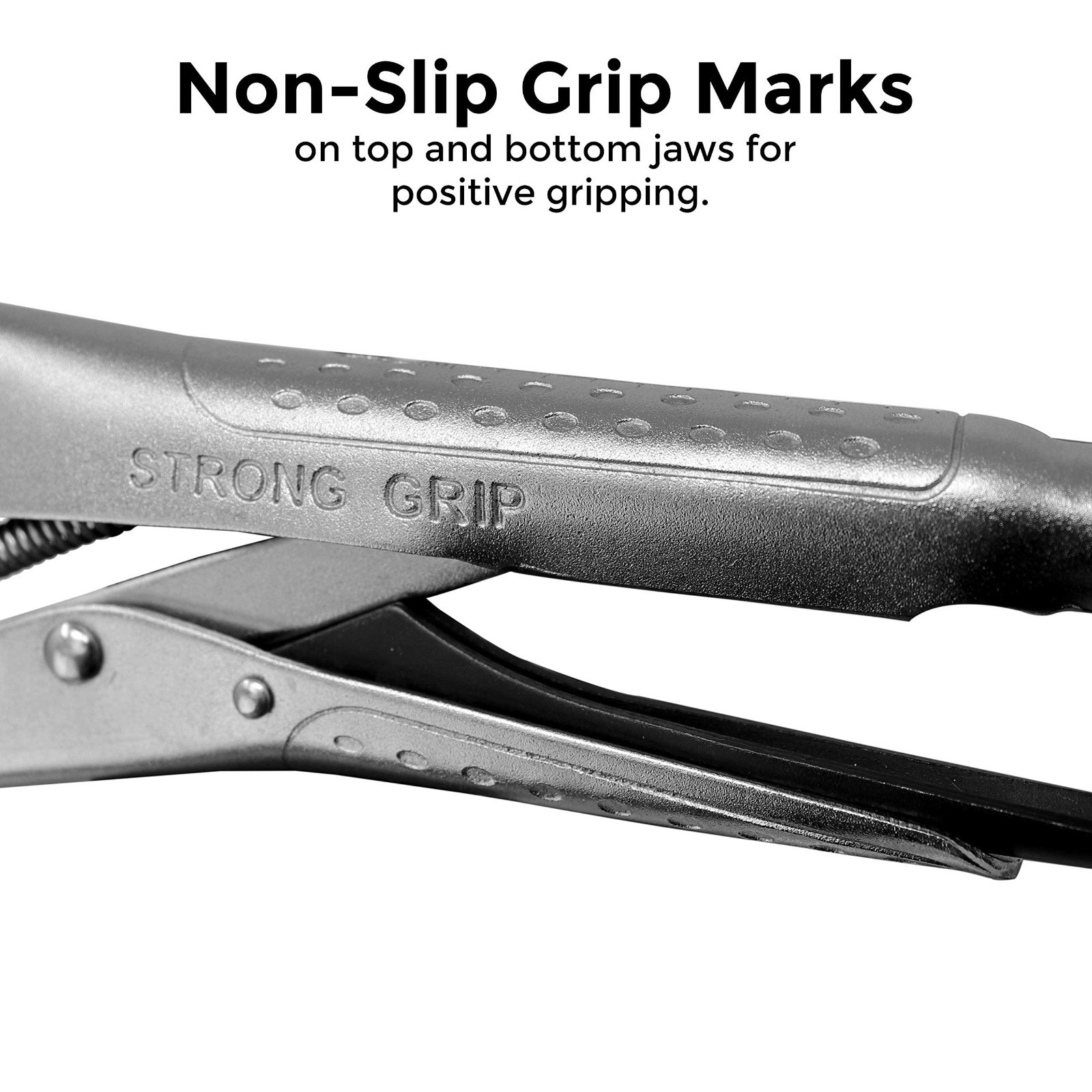 Locking Chain Pliers with 48" Removable Chain, Easy Open Crank Handle, Quick Rel