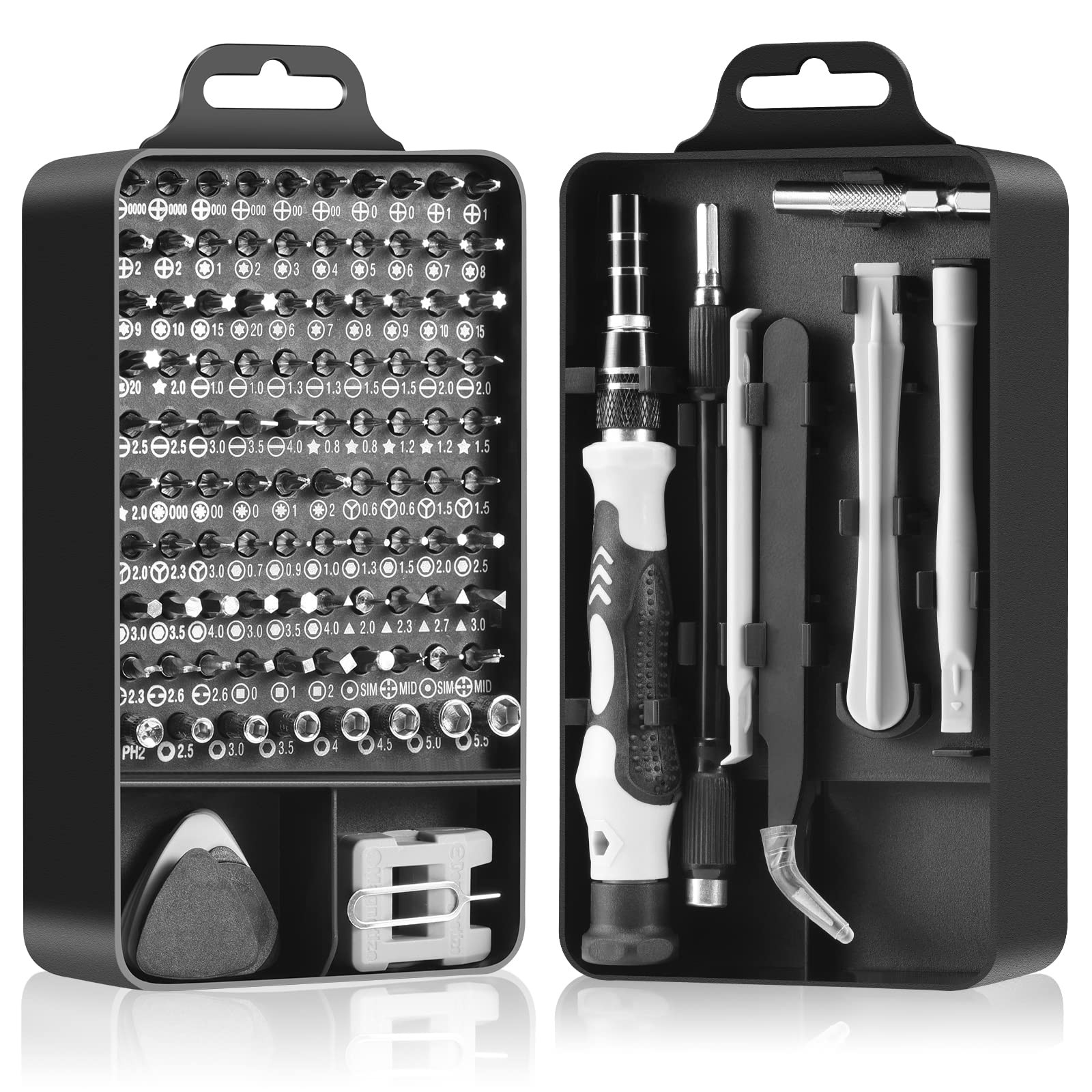 115 in 1 Precision Screwdriver Set, Premium Small Set Small, Black