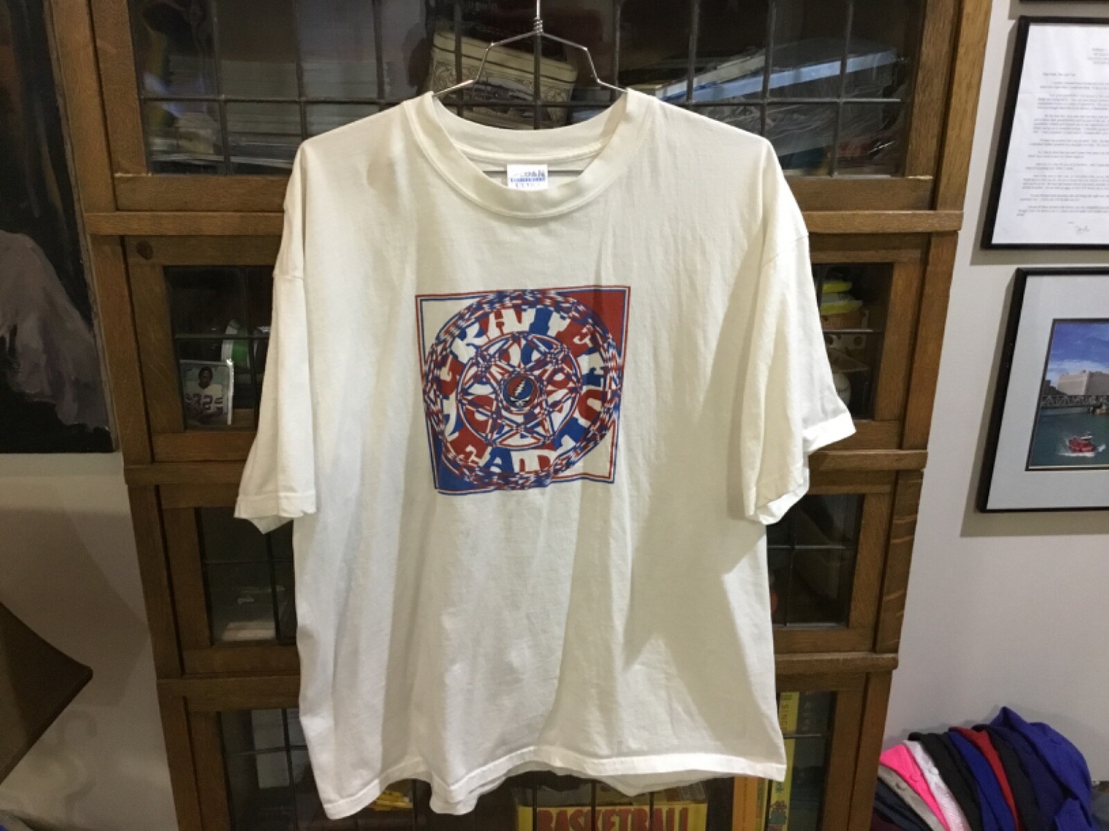 VTG 90’s GRATEFUL DEAD Bears Choice Album Cover White S/S T-shirt SZ XXL - Cool