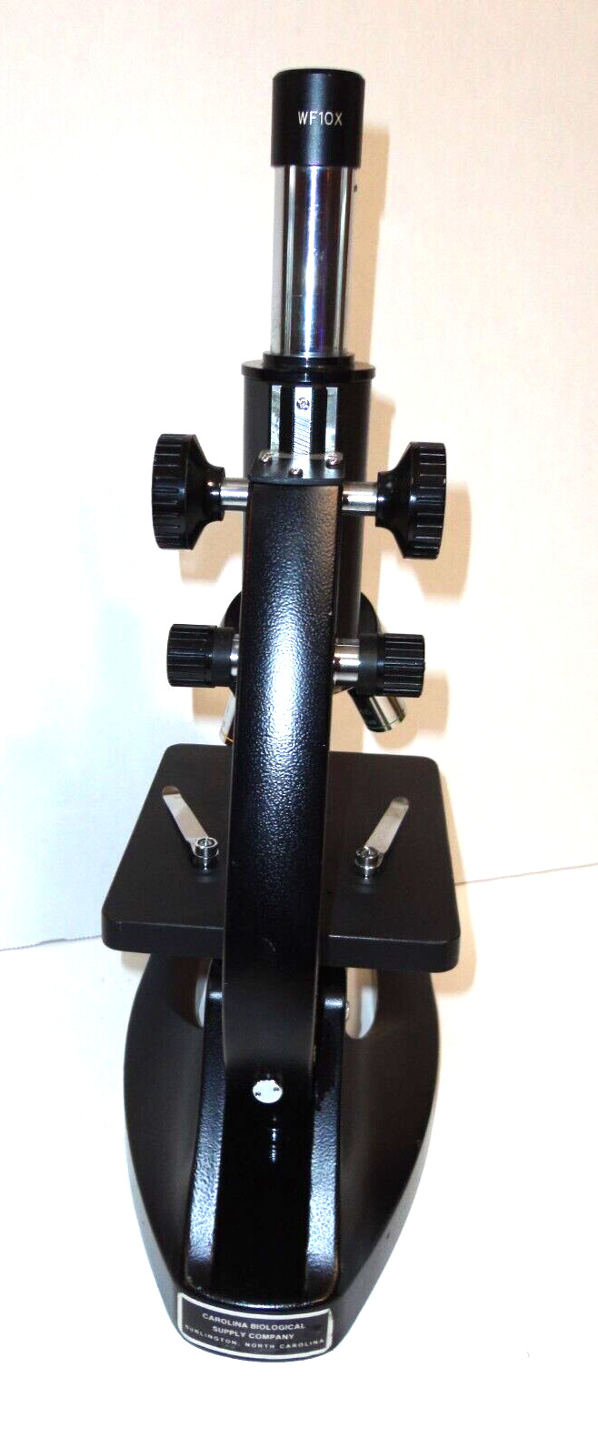 Vtg. Wolfe Microscope, No. 912209, 3 Objective Lenses 4 ,10, 45 W/working Light