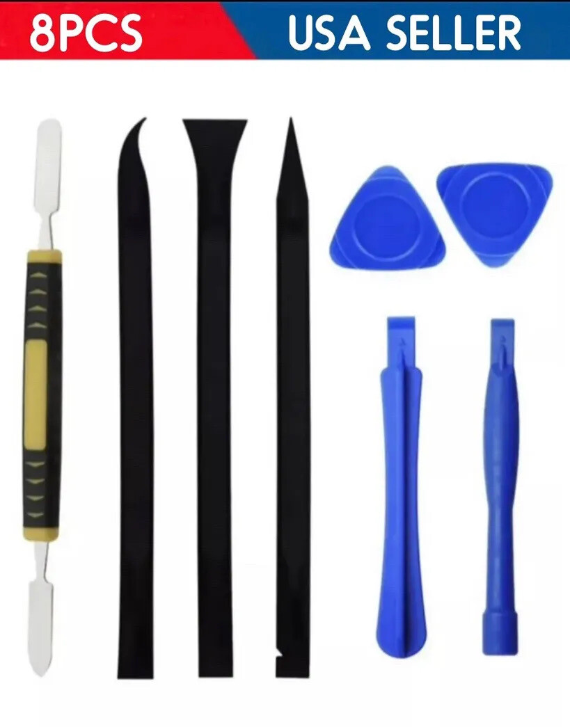 Opening Pry Tool Set Spudger ml Sticks Bars Nylon Plastic Metal Opener Kit 8PC