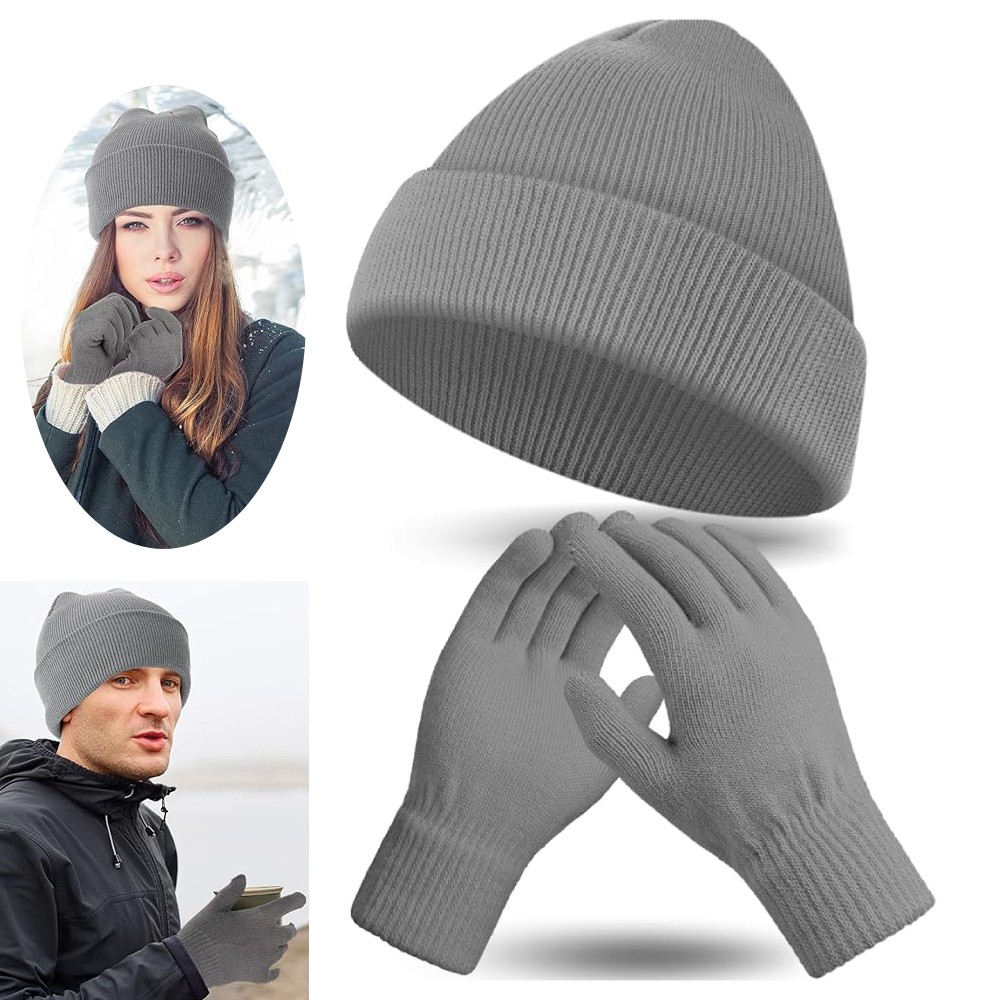 Gorro De Punto y Guantes Invierno El Frio Para Mujer Hombre Elegantes Moda 2025