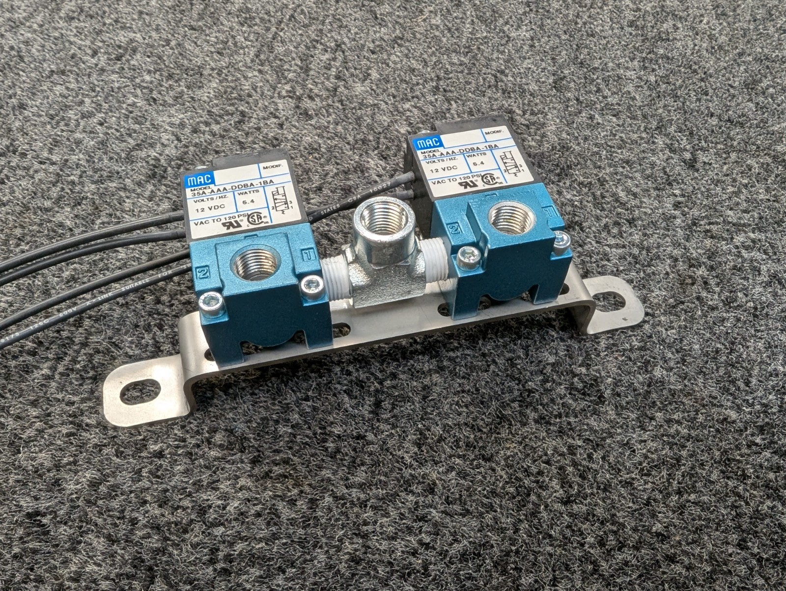 Dual Solenoid Boost Control Bracket for Mac 3 Port Valve Bracket Only STAINLESS