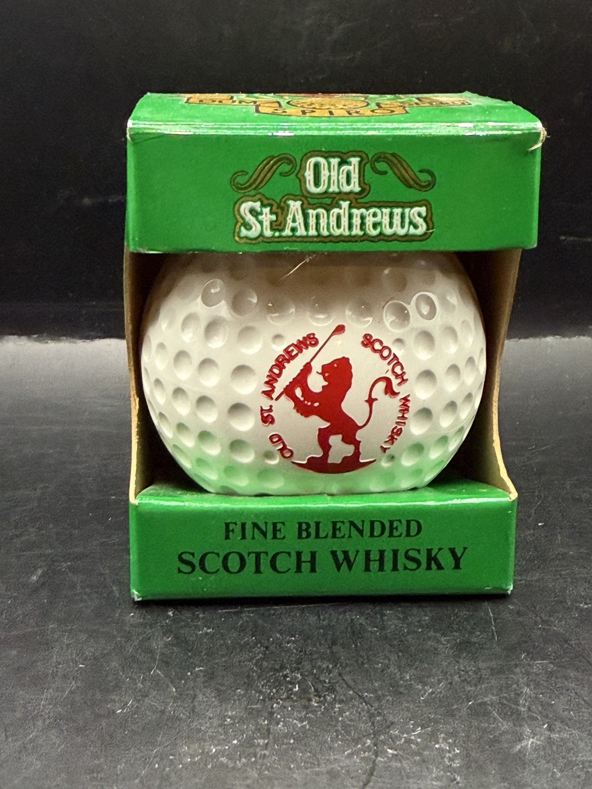 1982 Old St. Andrews Scotch Whisky 50ml Golf Ball Decanter Bottle Vintage Empty