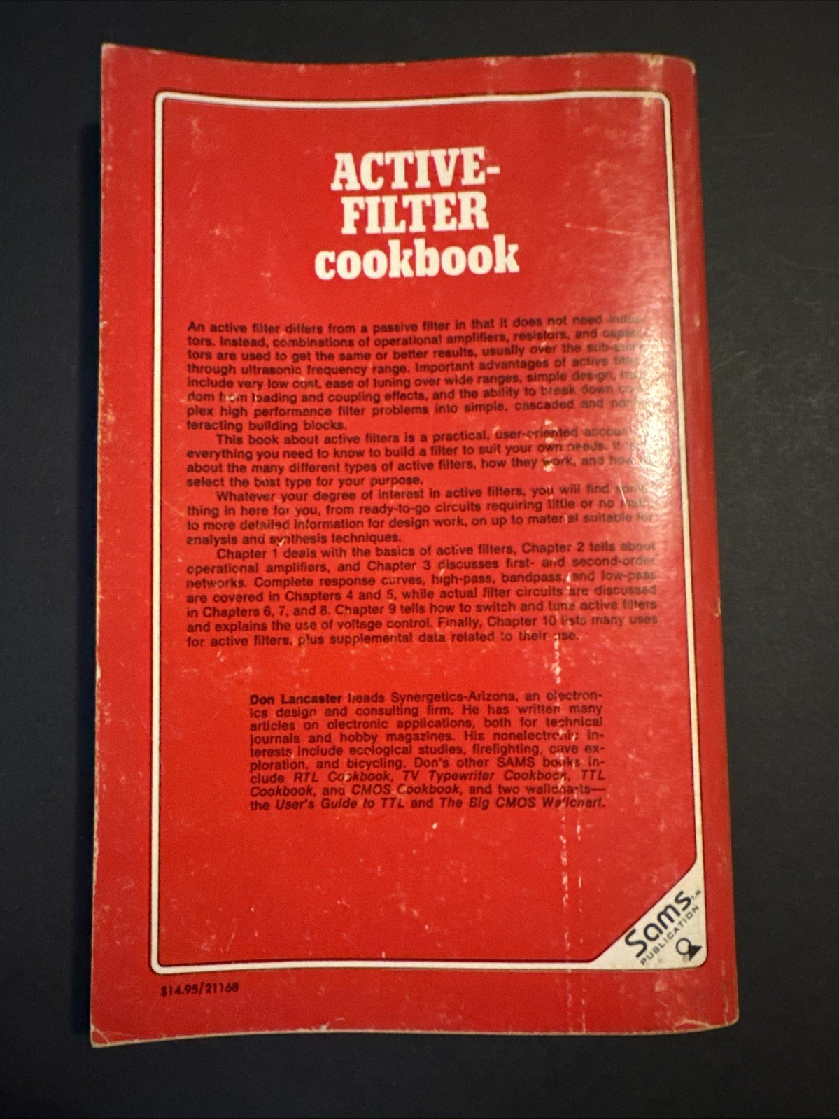 Active Filter Cookbook Don Lancaster 1977 1st Edition 3rd Print Paperback