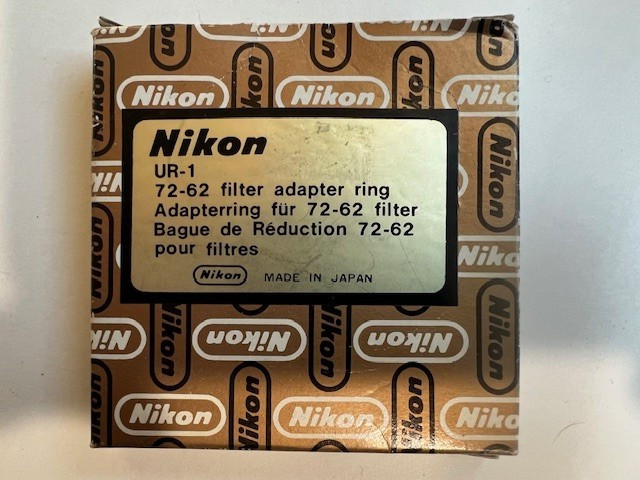 Nikon UR-1 72-62 Filter Adapter Ring