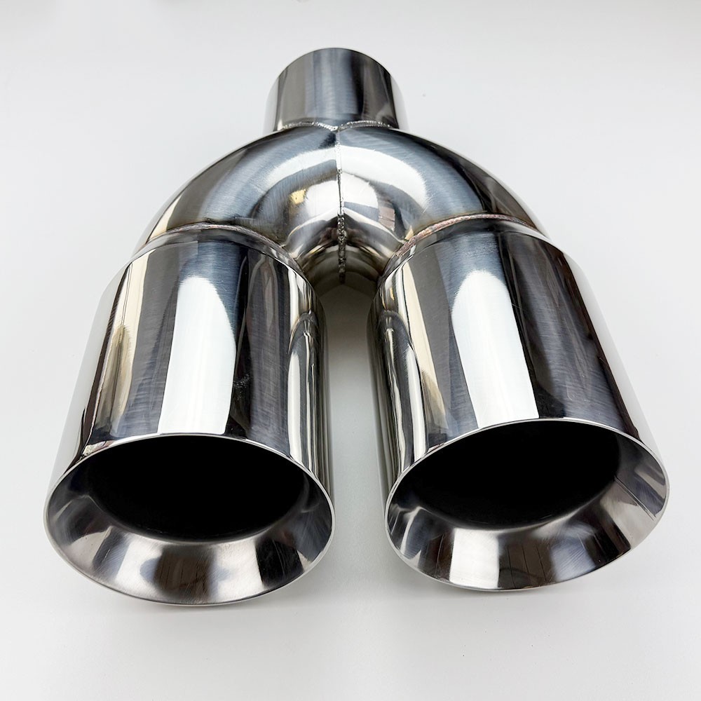 4" DUAL 6" DIESEL STRAIGHT EQUAL EXHAUST STAINLESS STEEL TIP F350 F250 F450