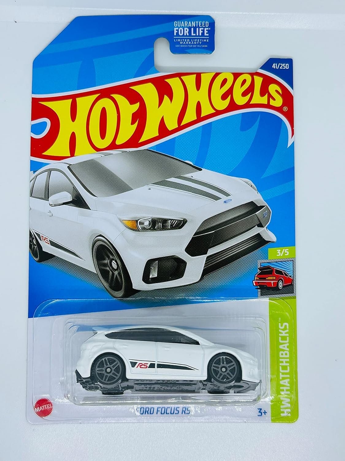 Hot Wheels 2022 - Ford Focus RS - Kroger Exclusive White - HW Hatchbacks...