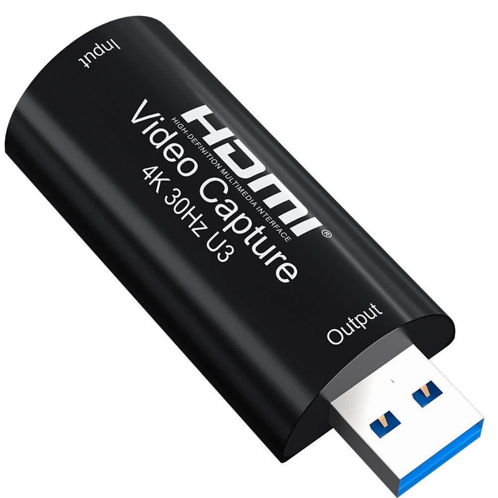 Mini 4K USB 3.0 Video Capture Card 1080P 60fps Game Recorder PC Live Streaming