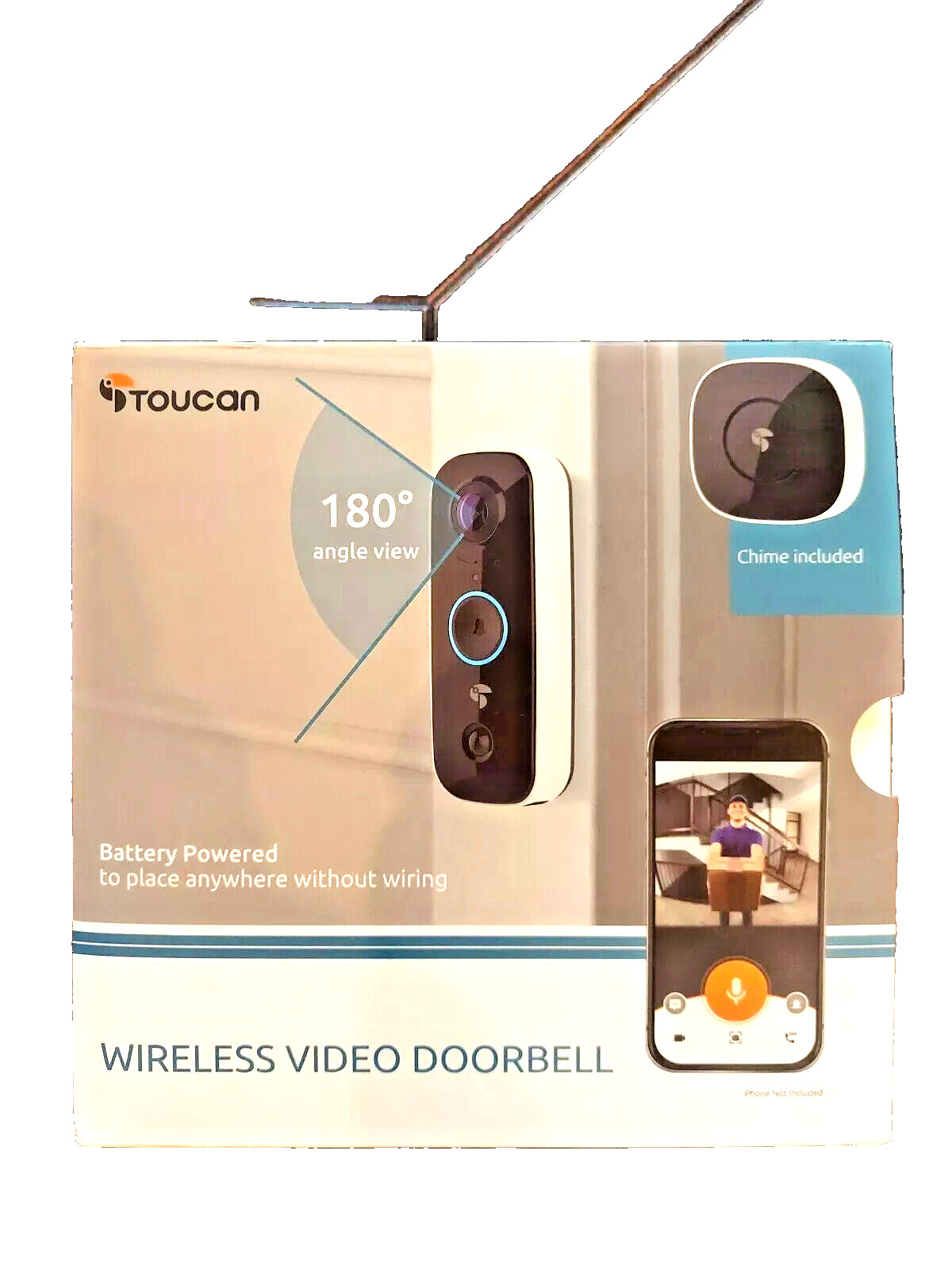 Toucan Wireless Video Doorbell TVD100WU - New in Sealed Box