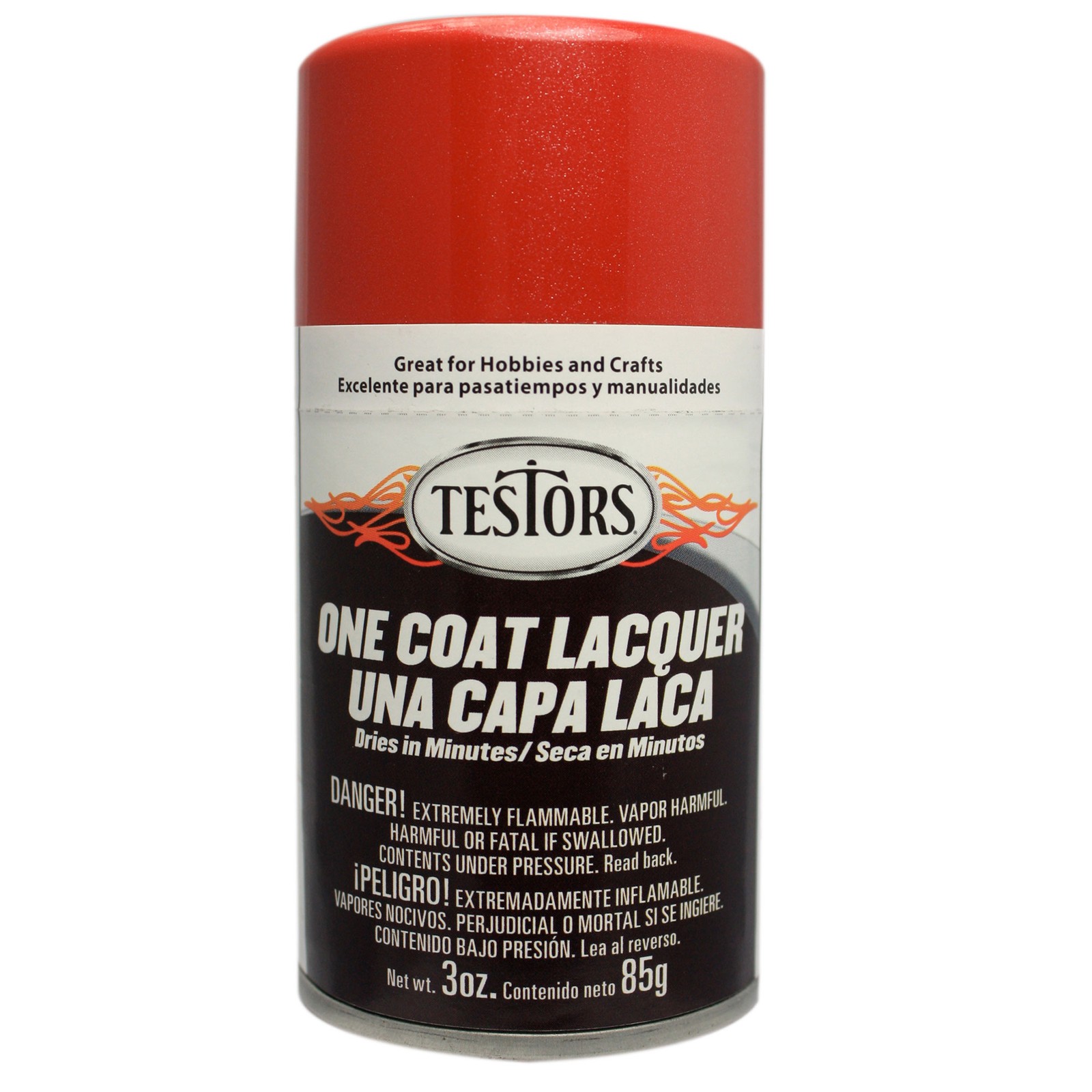 Testor Corp. One Coat-Revving Red 3oz. TES1837MT Lacquer Primers & Paints