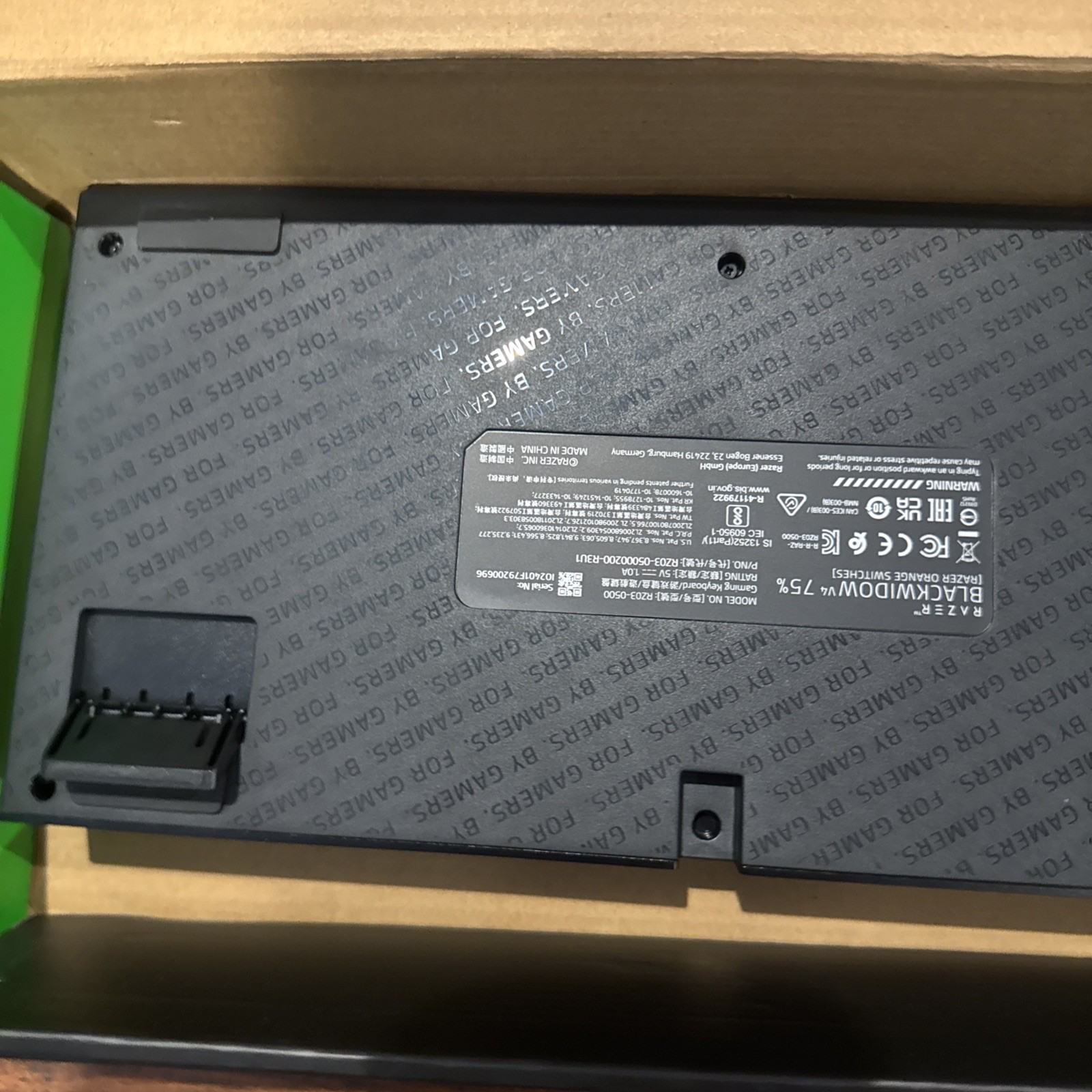 Razer Blackwidow V4 75% LED Gaming Keyboard OPEN BOX TESTED