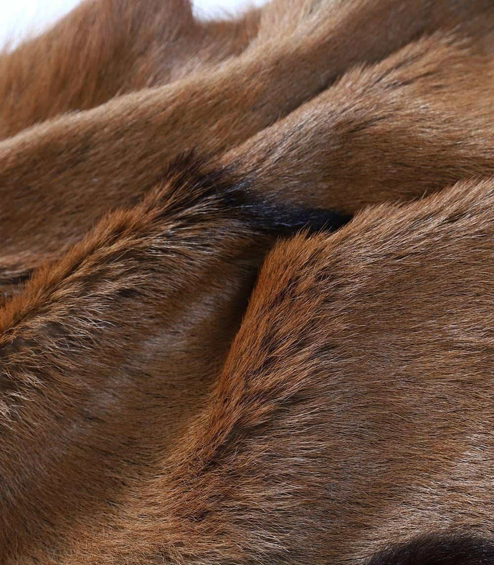 3 Pieces Real Goat Hide Skin Fur Pelt Rug Tanned Leather Clothing Accessories