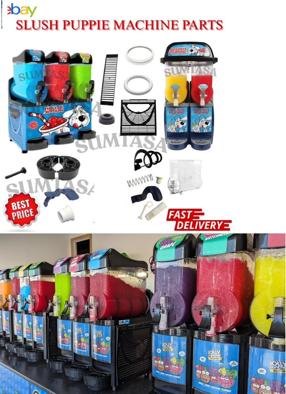 slush puppie,machine, parts,Cab.skyline,slush puppie,Jolly Rancher,Eskimo Joe’