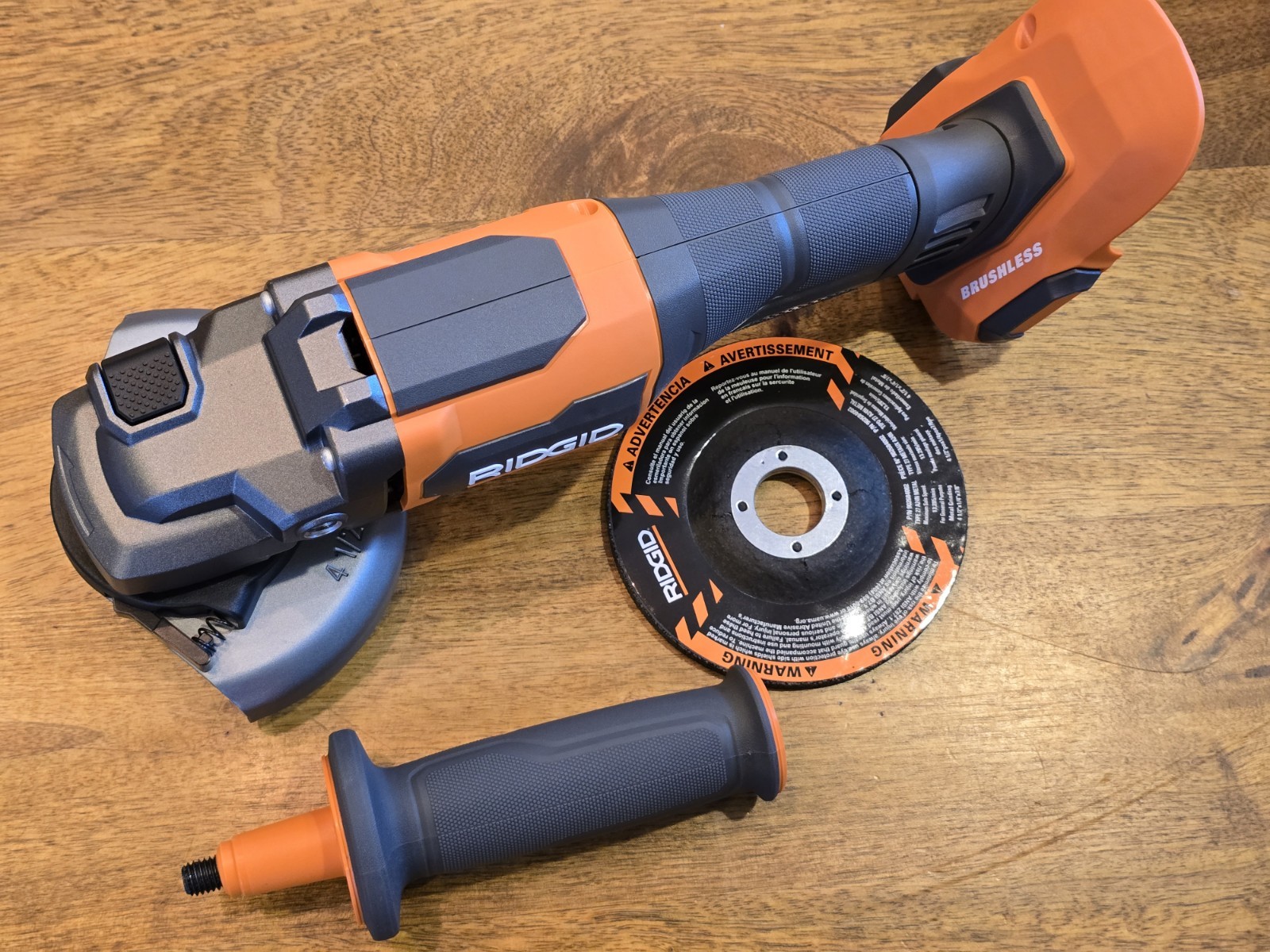 Ridgid R86047B 18V Brushless 4-1/2" Paddle Switch Angle Grinder (Tool Only)