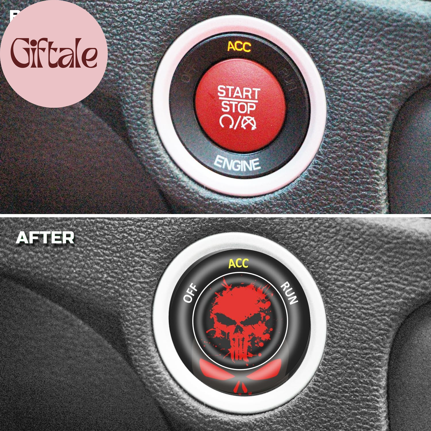 Push Start Button Cover for Dodge Challenger Charger Durango Accessories 2015-20