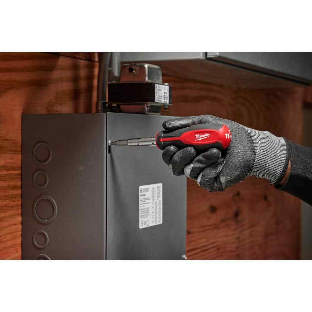 11-In-1 Multi-Tip Combination Screwdriver with Square Drive Bits