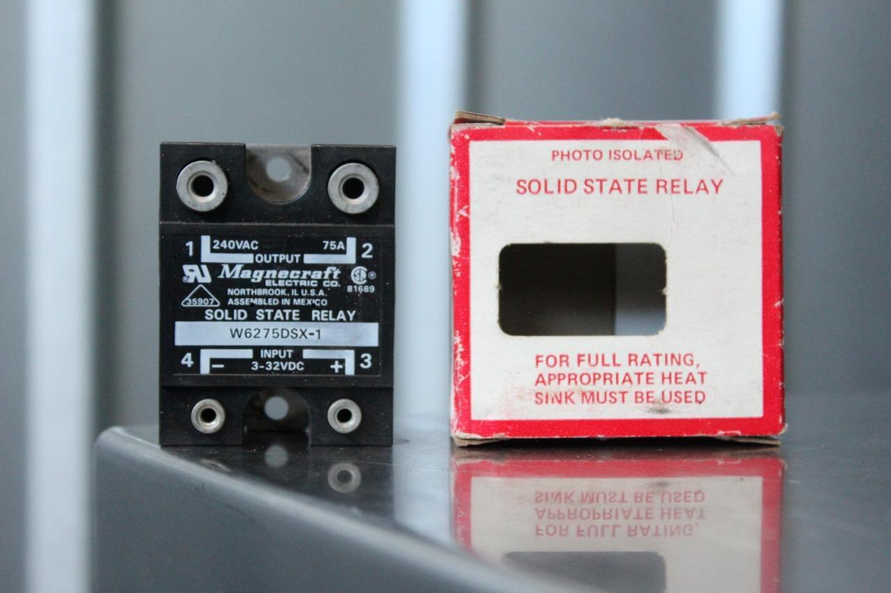 Magnecraft Solid State Relay W6275DSX-1 (In: 3-32vDC, 16mA  / Out: 240vAC, 75A)