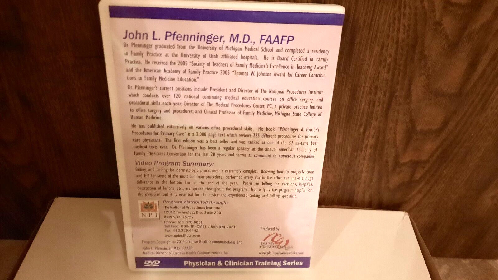 Billing/Coding for Dermatologic Procedures: Guide, Presentation, Education, DVD