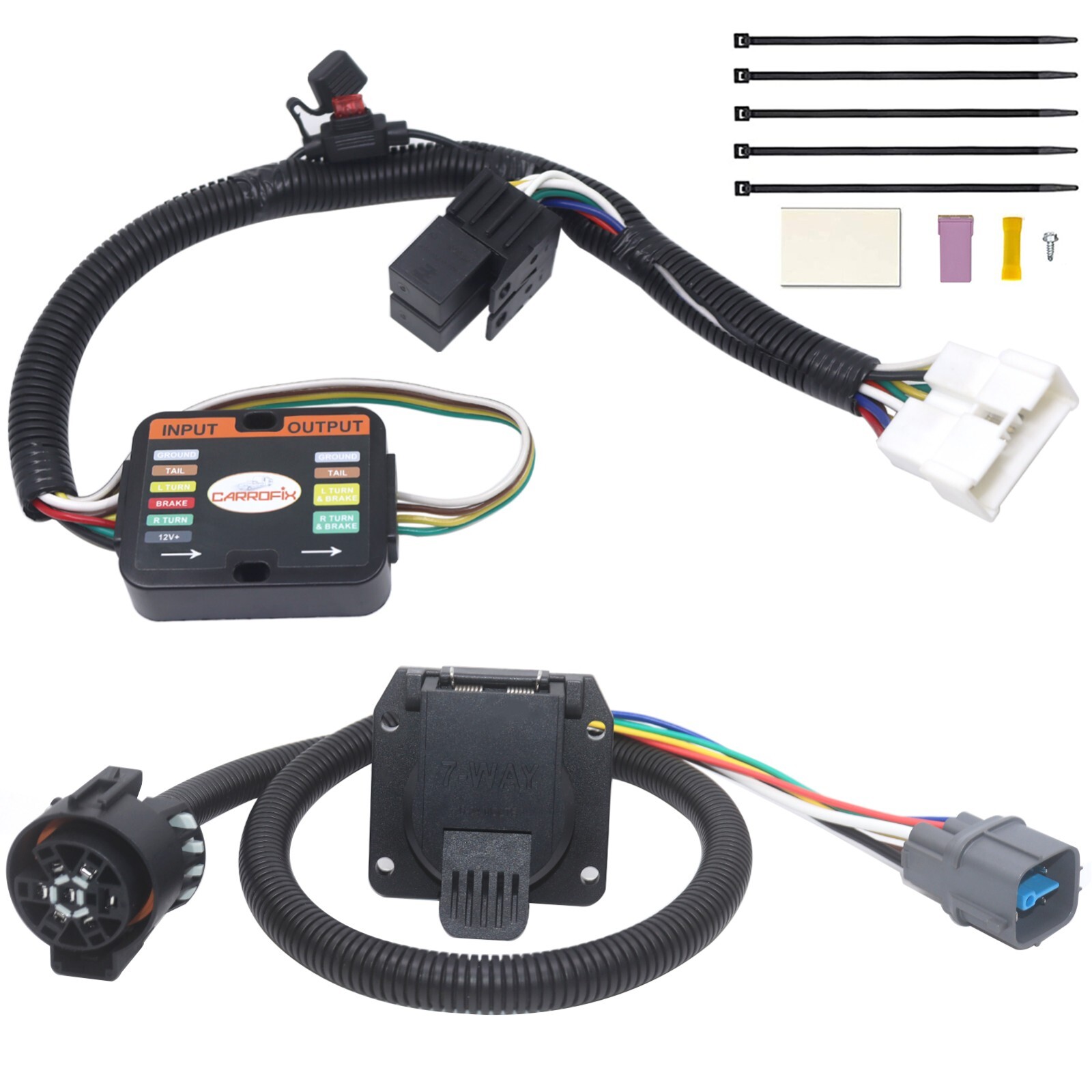 Custom Fit 7-Way Blade Connector Trailer Hitch Wiring for 2012-2015 Honda Pilot