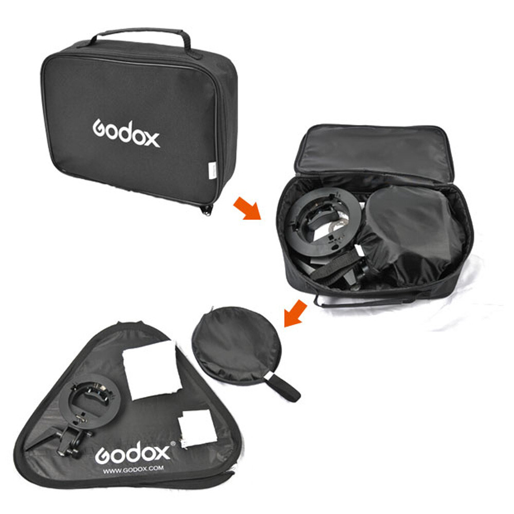Godox 40 * 40cm / 15" * 15" Softbox Diffuser with S-type Bracket Bowens C9M4