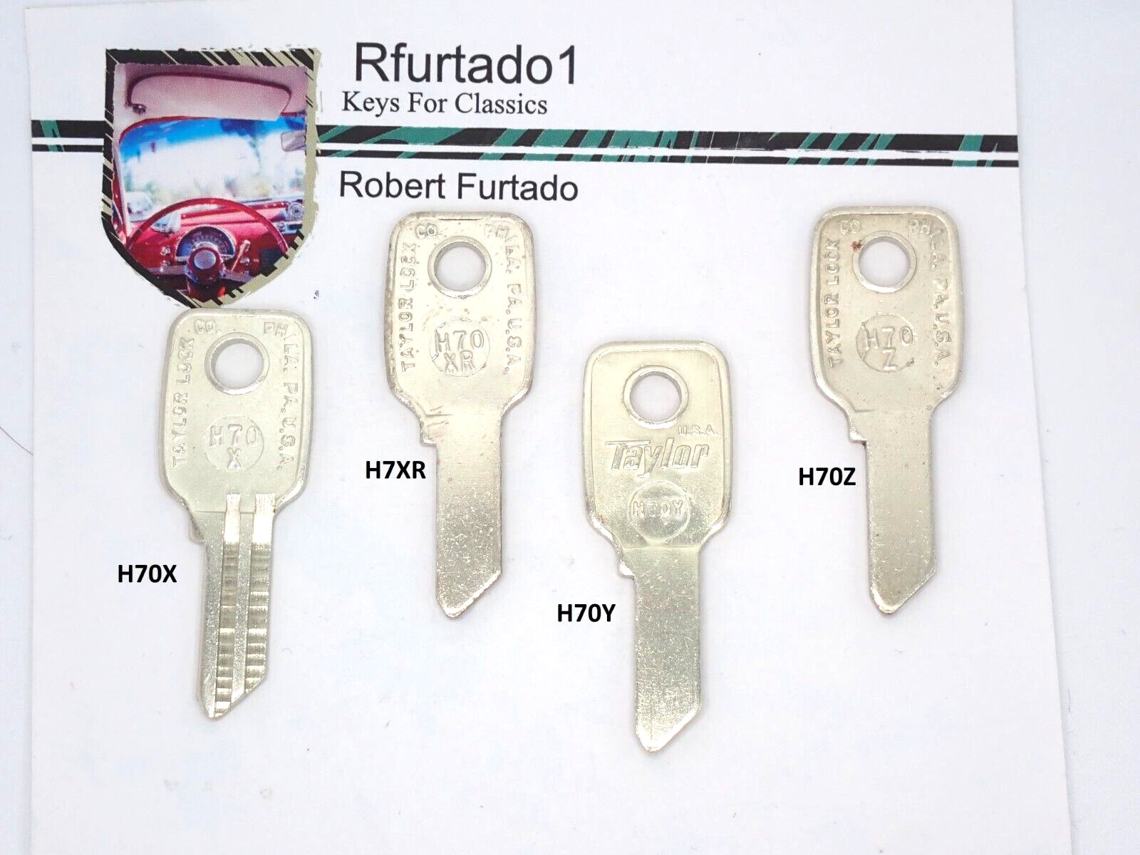 Key Blank for Vintage Honda Motorcycle 1960's to 1980's (H70X to H70Z)