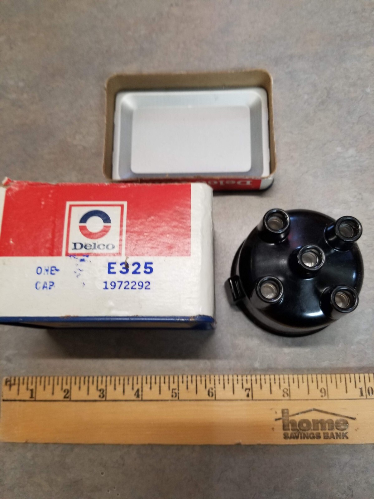 RARE OEM Delco E325 Distributor Cap 1972292 for 4 Cyl Capti Ford Pinto NOS
