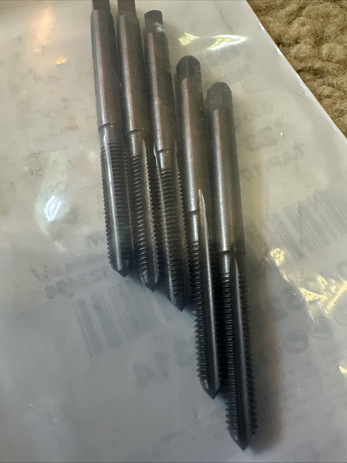 5PK Hanson Irwin 10-32 NF Bottom Tap 4 Flute USA 1231ZR Carbon Steel